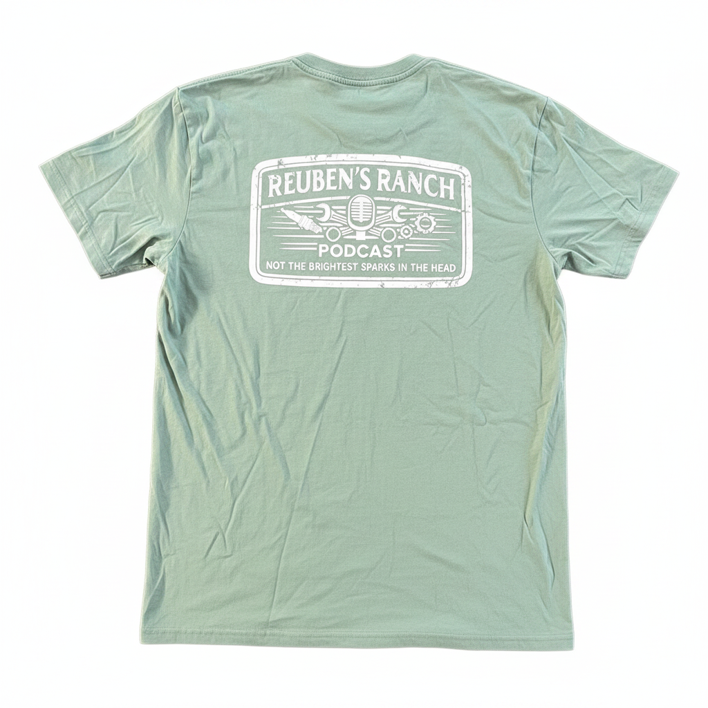 Rancher's Sage Staple Tee Men's White Logo