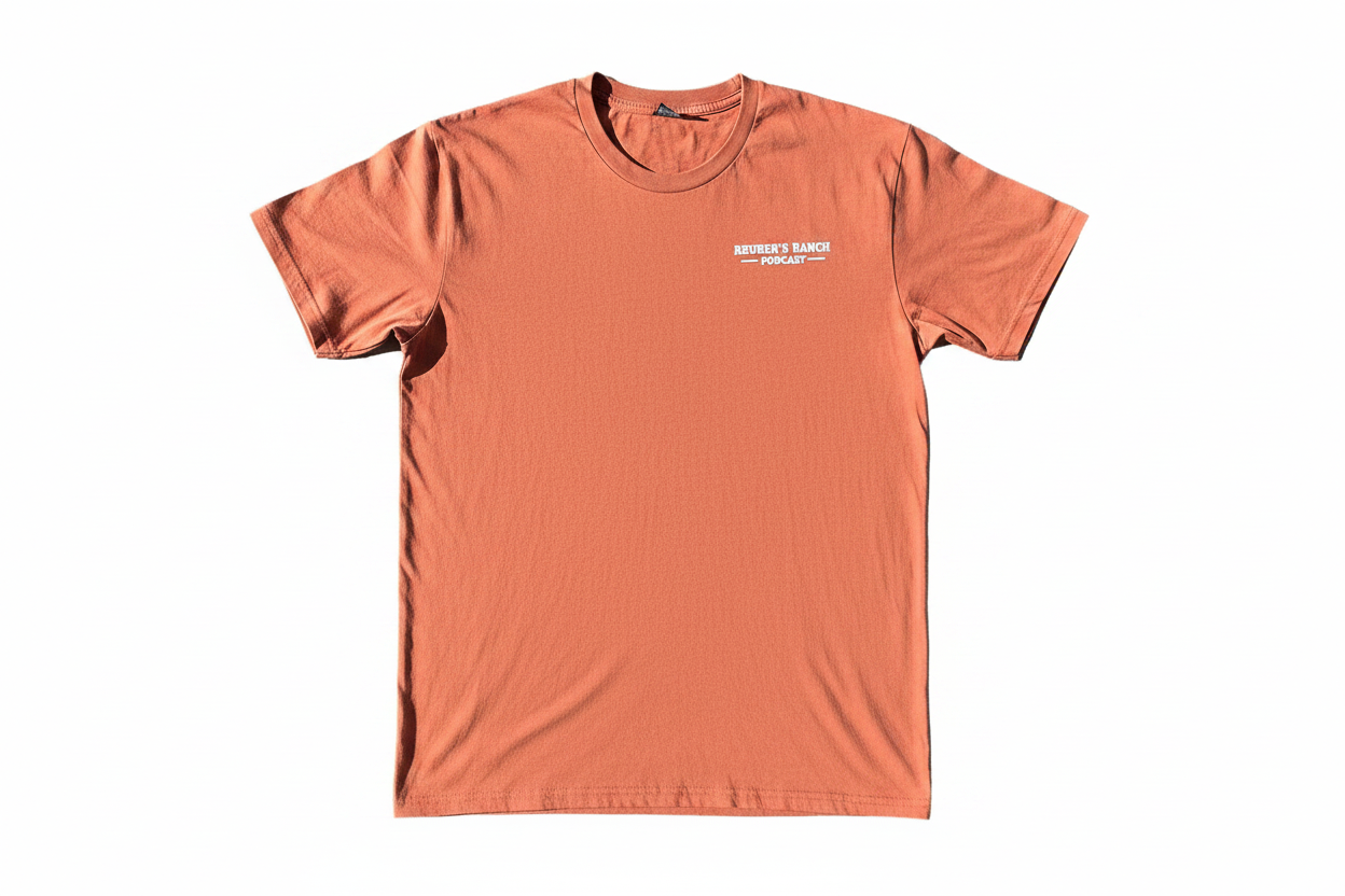 Rancher's Clay Staple Tee Men's White Logo