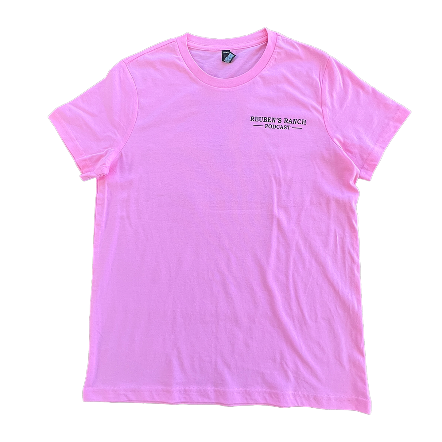 Rancher's Bubble Gum Maple Tee Ladies Black Logo