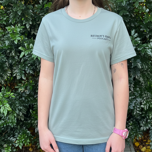 Rancher's Mineral Maple Tee Ladies Black Logo