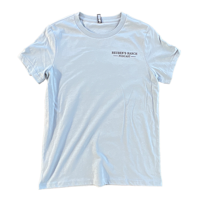 Rancher's Maple Tee (Ladies Black Logo)
