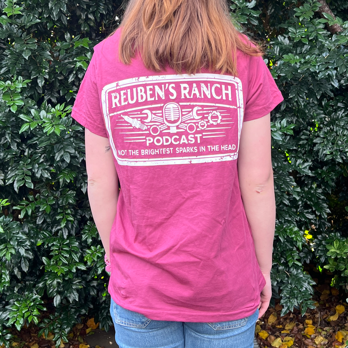 Rancher's Maple Tee (Ladies White Logo)