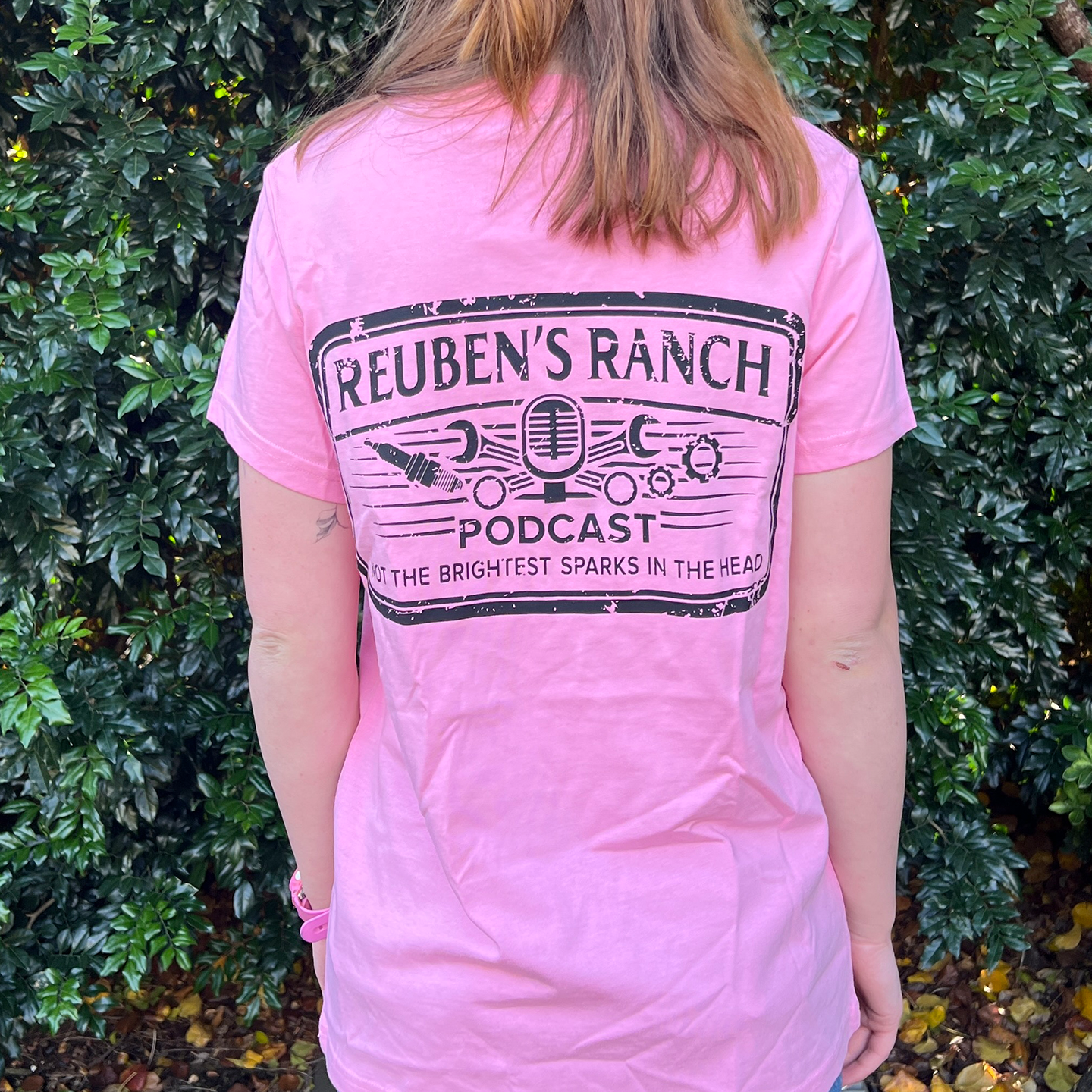 Rancher's Maple Tee (Ladies Black Logo)