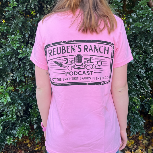 Rancher's Bubble Gum Maple Tee Ladies Black Logo