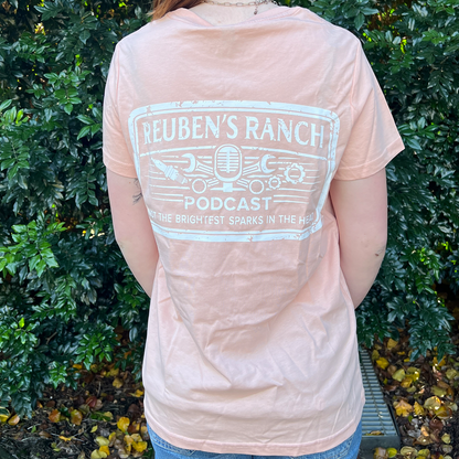 Rancher's Maple Tee (Ladies White Logo)