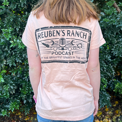 Rancher's Maple Tee (Ladies Black Logo)