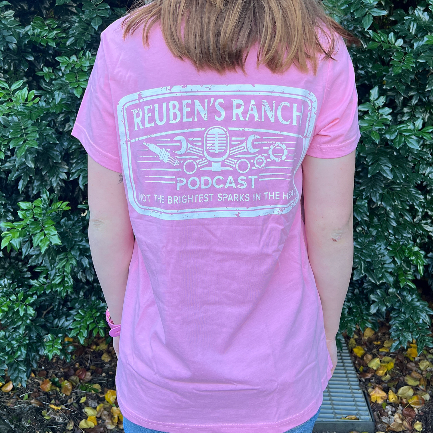 Rancher's Maple Tee (Ladies White Logo)
