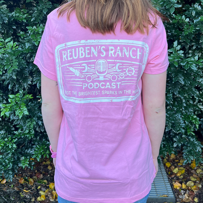 Rancher's Maple Tee (Ladies White Logo)
