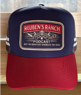 Reuben's Ranch Navy & Red Trucker Hat